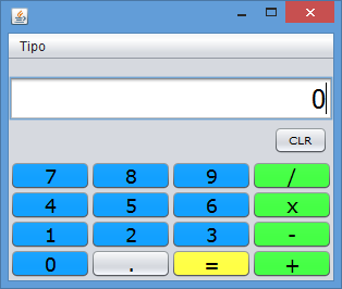 interfaz de calculadora ancho